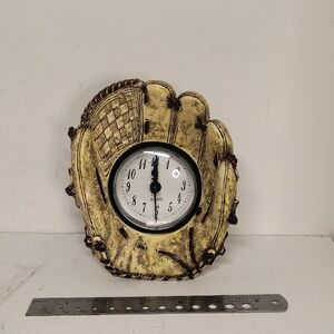 Gold Baseball Glove Clock Tested